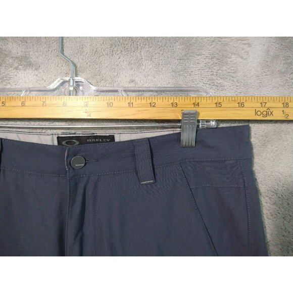 Oakley Pants Mens 32x32 Gray Chino Straight Leg Mid Rise Stretch Flat Front - Picture 3 of 8